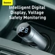 BASEUS CCNLZ-C0S ENERGY COLUMN FM TRANSMITTER/BLUETOOTH 5.0 KIHANGOSÍTÓ/AUTÓS TÖLTŐ QC 18W  EZÜST