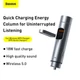 BASEUS CCNLZ-C0S ENERGY COLUMN FM TRANSMITTER/BLUETOOTH 5.0 KIHANGOSÍTÓ/AUTÓS TÖLTŐ QC 18W  EZÜST