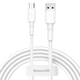 BASEUS CAMSW-02 MICRO USB KÁBEL 2,4A 1m FEHÉR