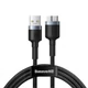 BASEUS CADKLF-D0G CAFULE FONOTT SZÖVET USB 3.0/MICRO USB-B KÁBEL 1m SZÜRKE