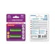 ESPERANZA AA MÉRETŰ TÖLTHETŐ ELEM NI-MH 2000 mAh ZÖLD (2 BLISTER)