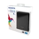 ADATA USB 3.0 HDD 2,5 HV620 1TB FEKETE FÉNYES
