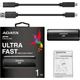 ADATA SE760 USB-C 3.2 GEN 2 KÜLSŐ SSD MEGHAJTÓ 1TB FEKETE