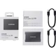 SAMSUNG T7 USB-C 3.2 GEN 2 KÜLSŐ SSD MEGHAJTÓ 1TB SZÜRKE