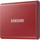 SAMSUNG T7 USB-C 3.2 GEN 2 KÜLSŐ SSD MEGHAJTÓ 500GB PIROS