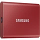 SAMSUNG T7 USB-C 3.2 GEN 2 KÜLSŐ SSD MEGHAJTÓ 500GB PIROS