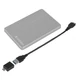 VERBATIM STORE N GO ALU SLIM 2,5 COL USB 3.2 KÜLSŐ MEREVLEMEZ 1TB EZÜST