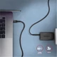 AXAGON FONOTT SZÖVET USB-C/USB-C GYORSTÖLTŐ ADATKÁBEL PD 2.0/3.0 QC 2.0/3.0/4.0 3A 60W 2m FEKETE