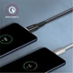 AXAGON FONOTT SZÖVET USB-C/USB-C GYORSTÖLTŐ ADATKÁBEL PD 2.0/3.0 QC 2.0/3.0/4.0 3A 60W 2m FEKETE
