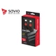 SAVIO GCL-04 GAMING FOR PC RÉZ HDMI-HDMI KÁBEL 2.0 ARANYOZOTT FONOTT NYLON PIROS/FEKETE 3m