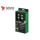 SAVIO GCL-06 GAMING FOR XBOX RÉZ HDMI-HDMI KÁBEL 2.0 ARANYOZOTT FONOTT NYLON ZÖLD/FEKETE 3m