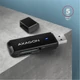 AXAGON CRE-S2N USB 3.2 GEN 1 MICRO SD/MICRO SDHC/MICRO SDXC SD/SDHC/SDXC MEMÓRIAKÁRTYA OLVASÓ FEKETE