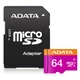ADATA MICRO SDXC 64GB + ADAPTER UHS-I U1 CLASS 10 (80 MB/s OLVASÁSI SEBESSÉG)