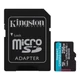 KINGSTON CANVAS GO PLUS MICRO SDXC 256GB + ADAPTER CLASS 10 UHS-I U3 A2 V30 200/160 MB/s