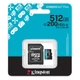 KINGSTON CANVAS GO PLUS MICRO SDXC 512GB + ADAPTER CLASS 10 UHS-I U3 A2 V30 200/160 MB/s