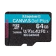 KINGSTON CANVAS GO PLUS MICRO SDXC 64GB CLASS 10 UHS-I U3 A2 V30 200/70 MB/s