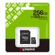KINGSTON CANVAS SELECT PLUS MICRO SDXC 256GB + ADAPTER CLASS 10 UHS-I U1 A1 V10 (150 MB/s OLVASÁSI SEBESSÉG)