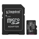 KINGSTON CANVAS SELECT PLUS MICRO SDXC 256GB + ADAPTER CLASS 10 UHS-I U1 A1 V10 (150 MB/s OLVASÁSI SEBESSÉG)