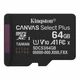 KINGSTON CANVAS SELECT PLUS MICRO SDXC 64GB CLASS 10 UHS-I U1 A1 V10 (100 MB/s OLVASÁSI SEBESSÉG)