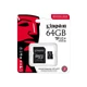 KINGSTON INDUSTRIAL GRADE MICRO SDXC 64GB + ADAPTER CLASS 10 UHS-I U3 A1 V30 100/80 MB/s