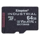 KINGSTON INDUSTRIAL GRADE MICRO SDXC 64GB CLASS 10 UHS-I U3 A1 V30 100/80 MB/s