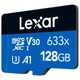 LEXAR HIGH PERFORMANCE 633x BLUE SERIES MICRO SDXC 128GB + ADAPTER CLASS 10 UHS-I U3 A1 V30 (100/45 MB/s)