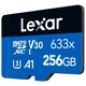 LEXAR HIGH PERFORMANCE 633x BLUE SERIES MICRO SDXC 256GB + ADAPTER CLASS 10 UHS-I U3 A1 V30 (100/45 MB/s)