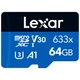 LEXAR HIGH PERFORMANCE 633x BLUE SERIES MICRO SDXC 64GB + ADAPTER CLASS 10 UHS-I U3 A1 V30 (100/45 MB/s)