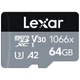 LEXAR PROFESSIONAL 1066x SILVER SERIES MICRO SDXC 64GB + ADAPTER CLASS 10 UHS-I U3 A2 V30 (160/70 MB/s)