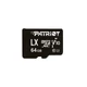 PATRIOT LX SERIES MICRO SDXC 64GB CLASS 10 UHS-I U1 (90 MB/s OLVASÁSI SEBESSÉG)