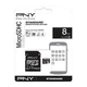 PNY MICRO SDHC 8GB + ADAPTER CLASS 10