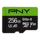 PNY ELITE-X MICRO SDXC 256GB + ADAPTER CLASS 10 UHS-I U3 A1 V30 100/90 MB/s