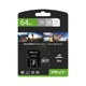 PNY PRO ELITE MICRO SDXC 64GB + ADAPTER CLASS 10 UHS-I U3 A1 V30 100/60 MB/s