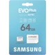 SAMSUNG EVO PLUS (2024) MICRO SDXC 64GB + ADAPTER CLASS 10 UHS-I U1 A1 V10 (160 MB/s ADATÁTVITELI SEBESSÉG)