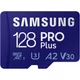 SAMSUNG PRO PLUS (2023) MICRO SDXC 128GB CLASS 10 UHS-I U3 A2 V30 180/130 MB/s + USB 3.0 MEMÓRIAKÁRTYA OLVASÓ