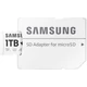 SAMSUNG PRO PLUS SONIC THE HEDGEHOG SERIES MICRO SDXC 1TB + ADAPTER CLASS 10 UHS-I U3 A2 V30 180/130 MB/s