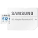 SAMSUNG PRO PLUS SONIC THE HEDGEHOG SERIES MICRO SDXC 512GB + ADAPTER CLASS 10 UHS-I U3 A2 V30 180/130 MB/s