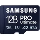 SAMSUNG PRO ULTIMATE (2023) MICRO SDXC 128GB CLASS 10 UHS-I U3 A2 V30 200/130 MB/s + USB 3.0 MEMÓRIAKÁRTYA OLVASÓ