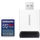 SAMSUNG PRO ULTIMATE (2023) SDXC 512GB CLASS 10 UHS-I U3 V30 200/130 MB/s + USB 3.0 MEMÓRIAKÁRTYA OLVASÓ
