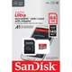 SANDISK ULTRA MICRO SDXC 64GB + ADAPTER CLASS 10 UHS-I U1 A1 140 MB/s