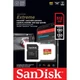 SANDISK EXTREME MOBILE MICRO SDXC 512GB + ADAPTER CLASS 10 UHS-I U3 A2 V30 190/130 MB/s