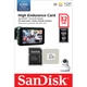 SANDISK HIGH ENDURANCE MICRO SDHC 32GB + ADAPTER CLASS 10 UHS-I U3 V30 100/40 MB/s