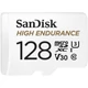 SANDISK HIGH ENDURANCE MICRO SDXC 128GB + ADAPTER CLASS 10 UHS-I U3 V30 100/40 MB/s