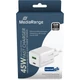 MEDIARANGE HÁLÓZATI TÖLTŐ USB-C/USB-A PD 3.0 QC 3.0 45W FEHÉR