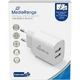 MEDIARANGE HÁLÓZATI TÖLTŐ 2xUSB-A 12W FEHÉR
