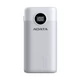 ADATA P10000QCD POWERBANK 10.000 mAh 18W QC 3.0/PD 3.0 FEHÉR