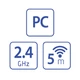 VAKOSS GP-3925BK USB PC/PS3 VEZETÉK NÉLKÜLI GAMEPAD