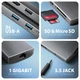 AXAGON HMC-8HLSA USB-C 3.2 GEN 1 SUPERSPEED 9in1 USB HUB GIGABIT LAN-PD 3.0 100W