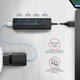 AXAGON HUE-C1A USB 3.2 GEN 1 HUB 4 PORT