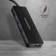 AXAGON HUE-G1A USB 3.2 GEN 1 SLIM HUB 4 PORT
